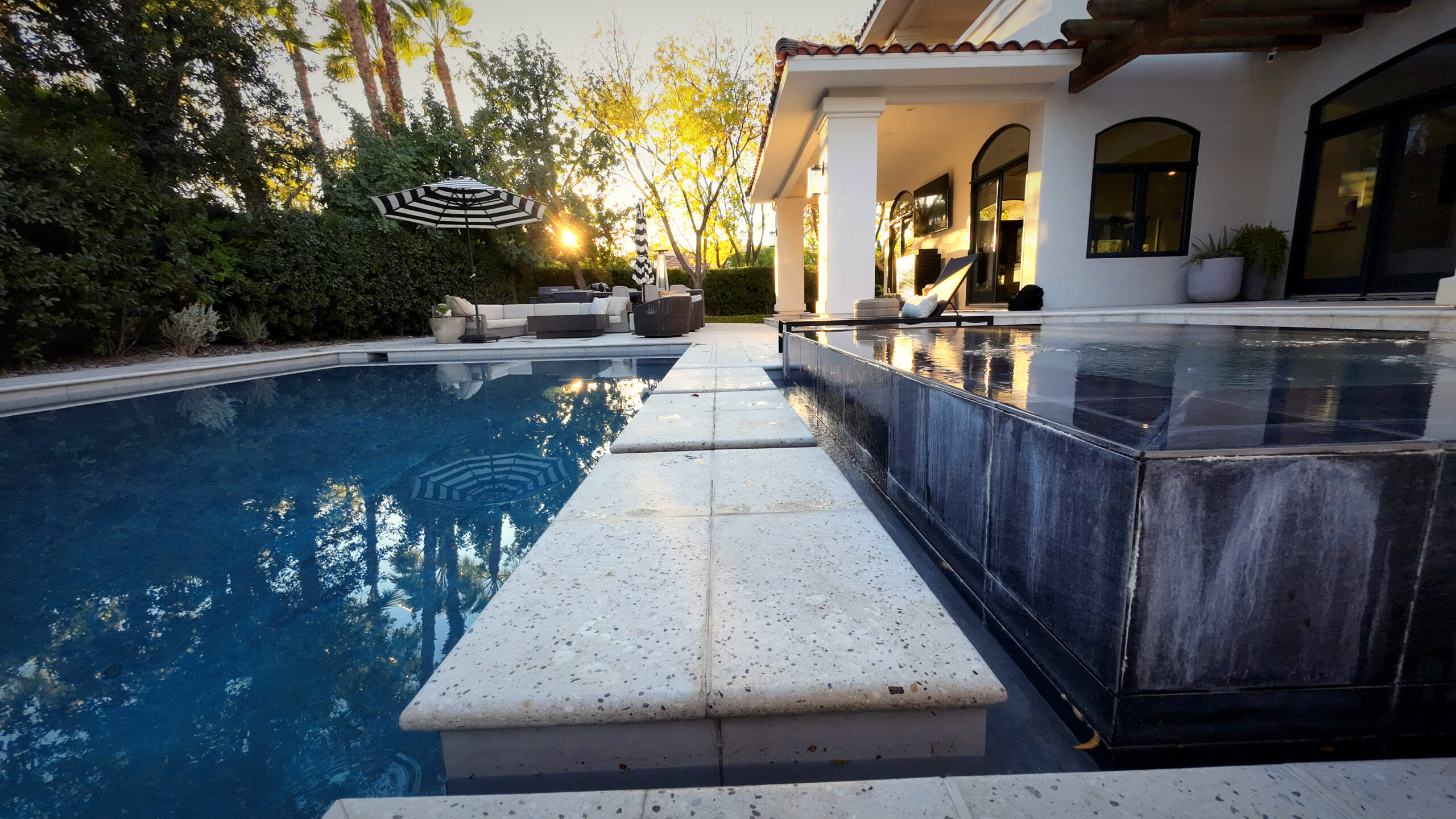 Luxury pool construction project in St. George showcasing custom design and quality