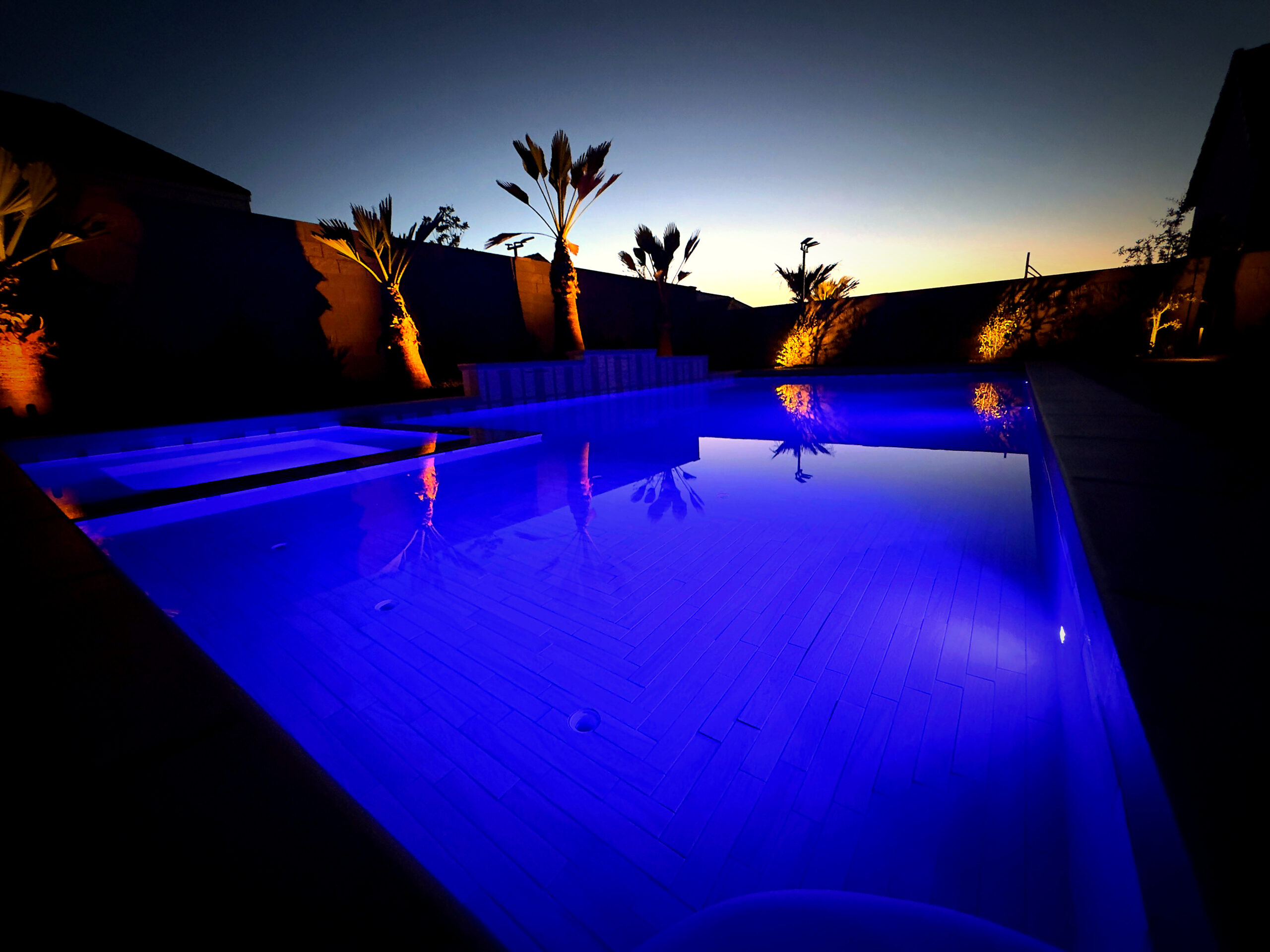 Custom pool Hurricane Utah with desert landscape