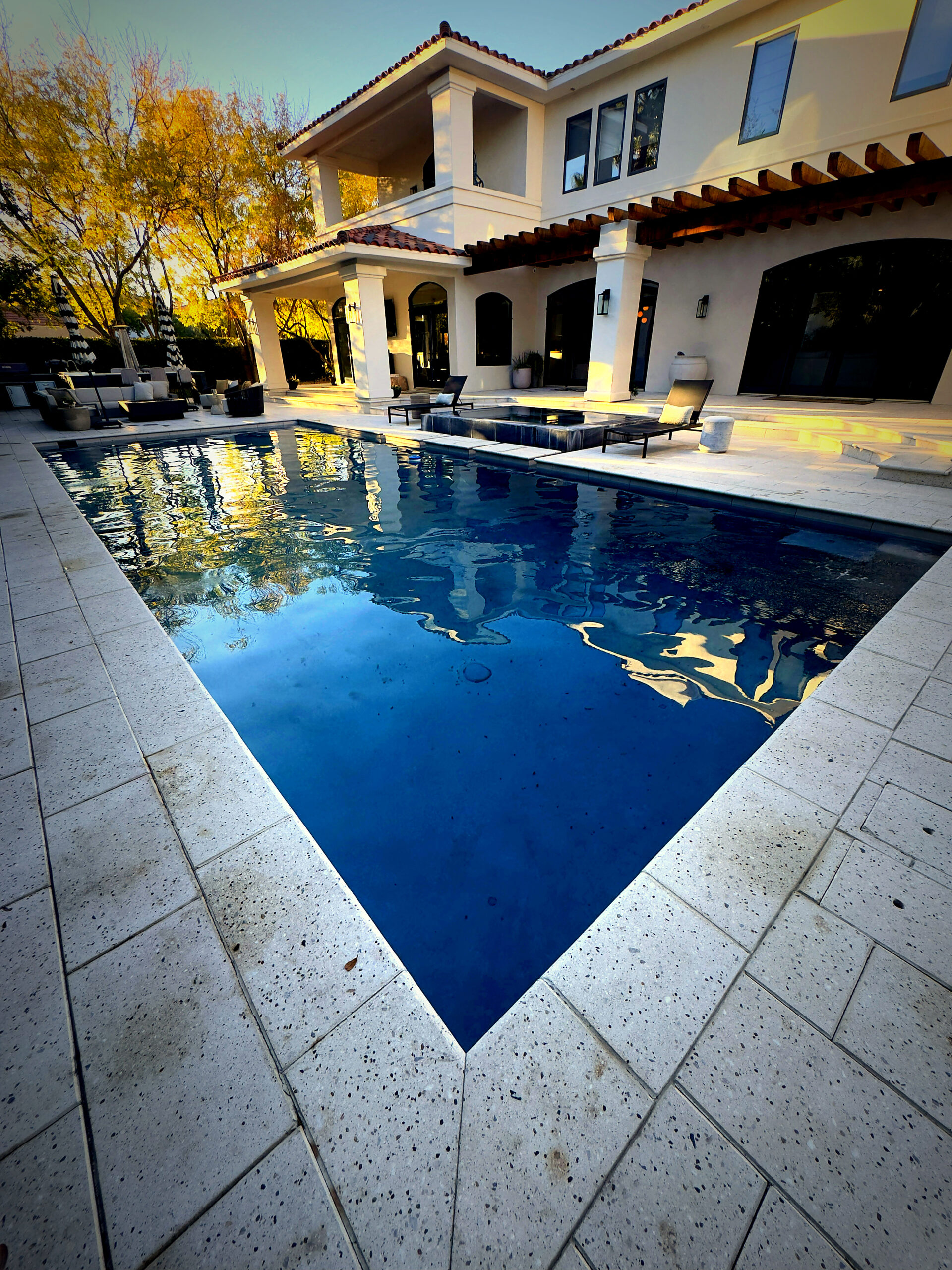 Custom pool Santa Clara Utah established neighborhood