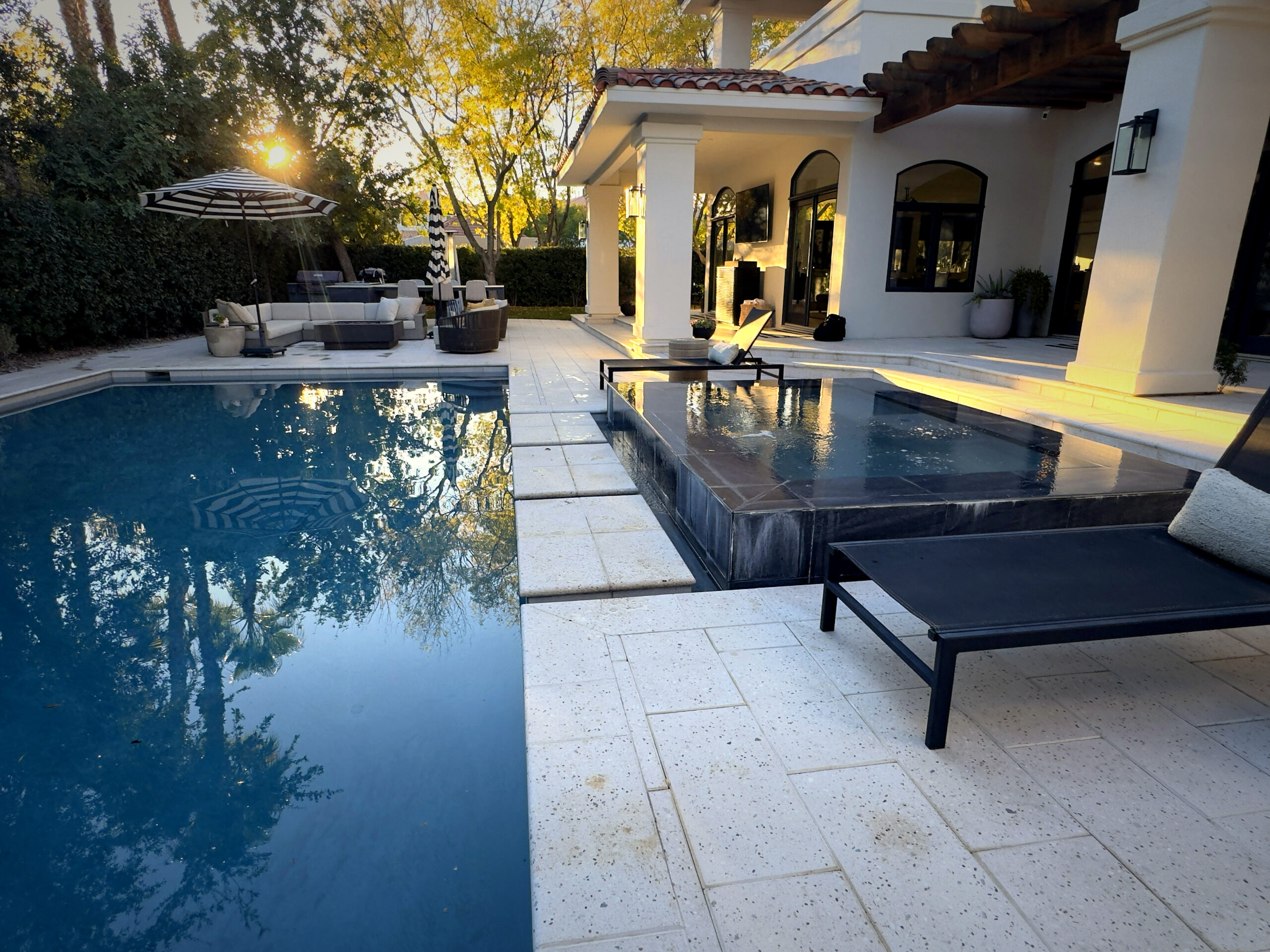 Custom luxury pool Bloomington Hills Utah established neighborhood