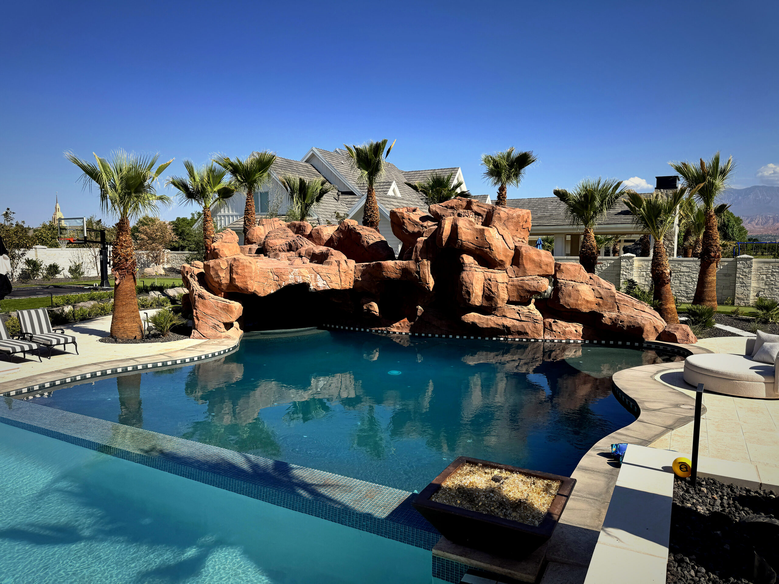 Custom pool construction in St. George showing desert engineering and built quality