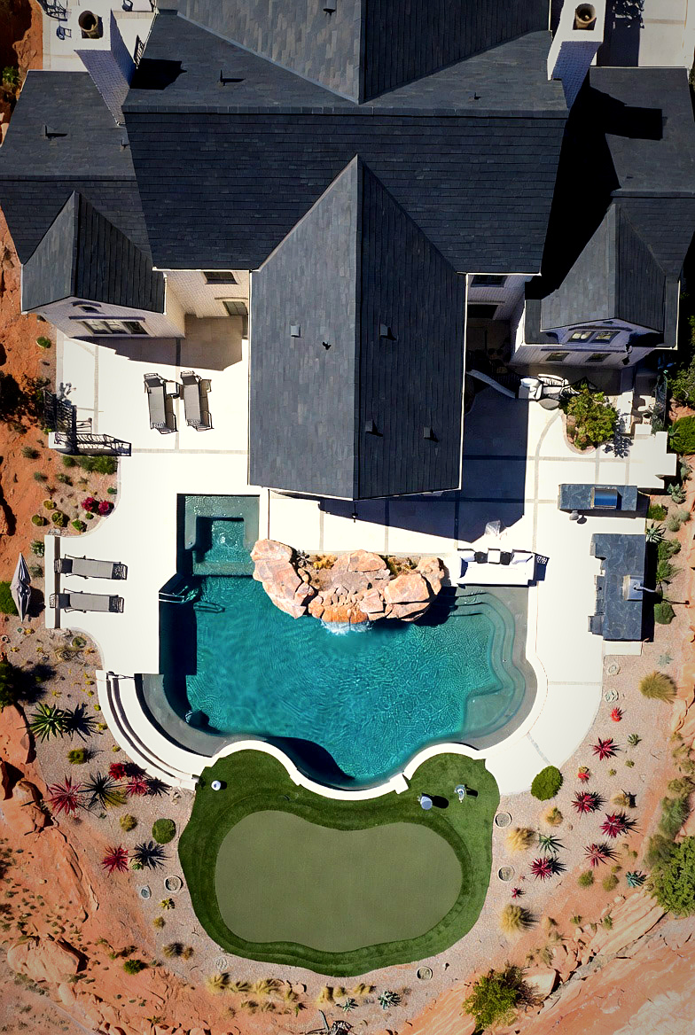 Custom gunite pools in St. George Utah